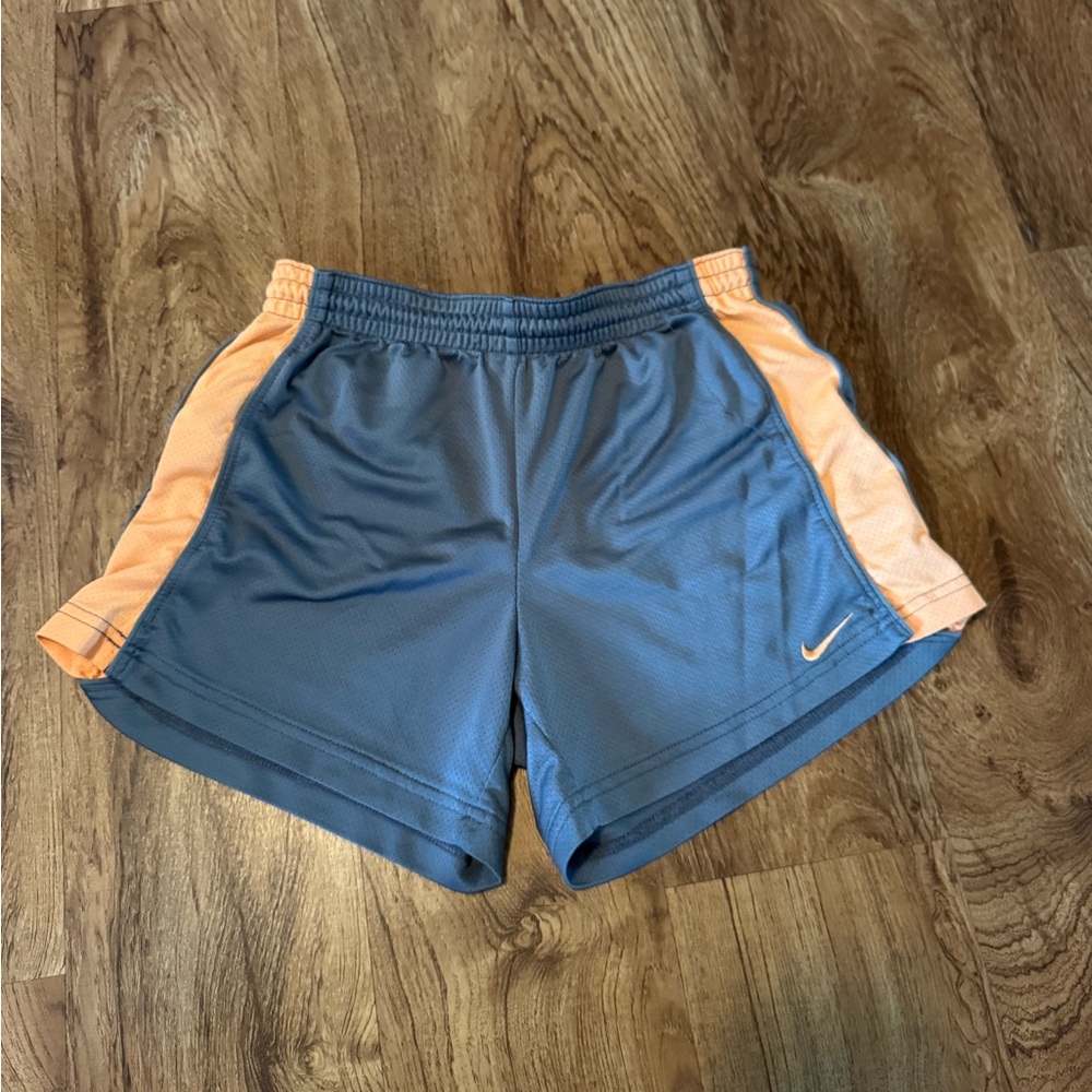 Nike Kids Grey and Orange Shorts